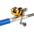 Custom Pravite Label Mini Pocket Fishing Rod, Compact Telescopic Aluminum Alloy Fishing Rod Pole